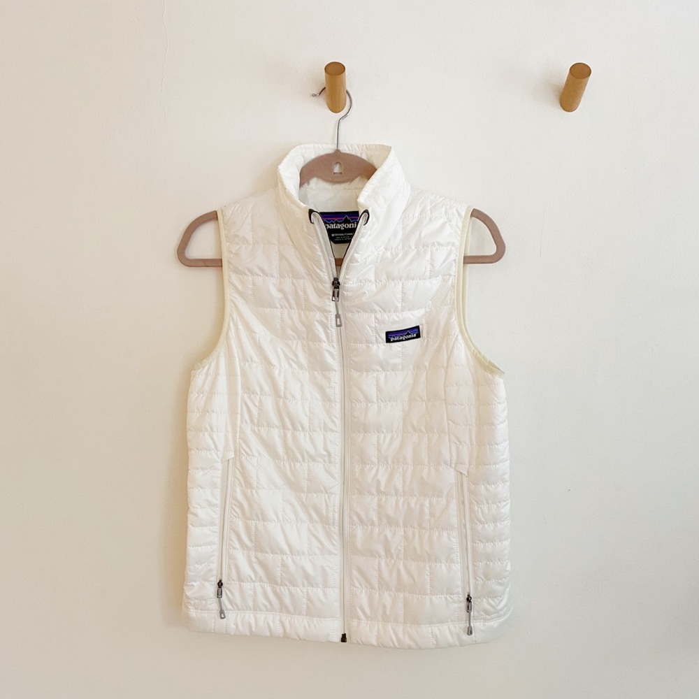 Patagonia White Nano Puff Vest